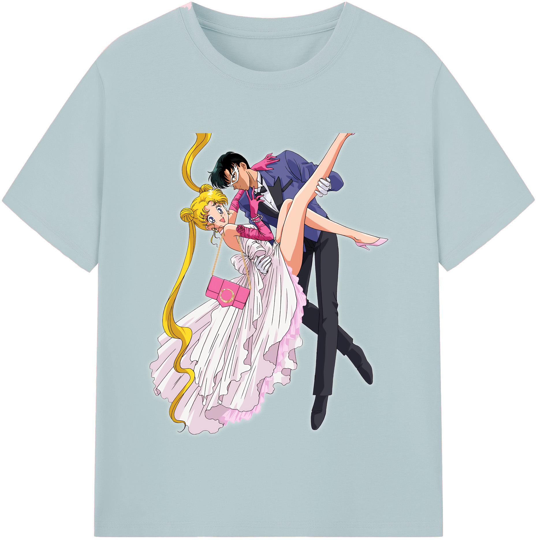 （画像用） 美少女戦士セーラームーン 愛野 美奈子 あいの みなこ Sailor Moon Aino Minako 綿100％半袖Tシャツ（フロントプリント）